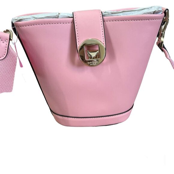 Kate Spade - Audrey Mini Bucket - Donut Pink - Leather - K8103 Crossbody - Picture 1 of 15